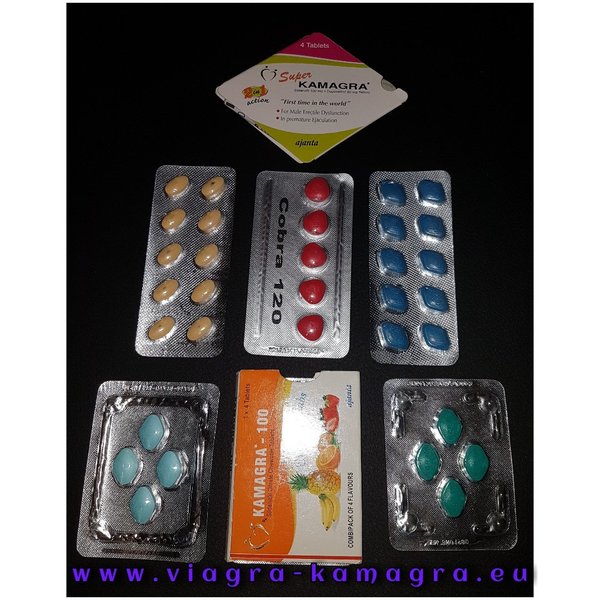 Kamagra TRY-OUT pakket optie 2 *Mix pakket 7 blisters  (41 tabletten)